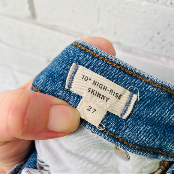 Madewell 10" High-Rise Skinny Jeans in Hamden Wash - Picture 13 of 13
